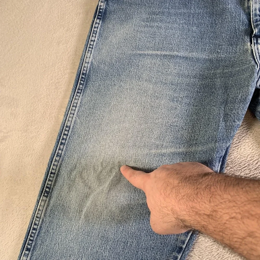 Vintage Wrangler 13MWZGK Cowboy Cut‎ Jeans Mens 40x32 Light Wash Blue Straight